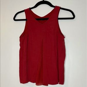 Madewell red sleeveless top